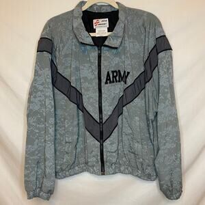 Vintage JWOD Skillcraft US Army Men’s camouflage reflective windbreaker jacket
